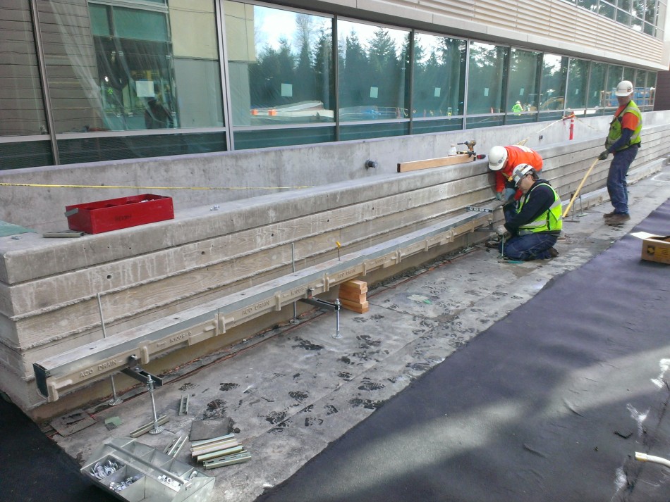 Slide 2b - Microsoft (Redmond WA) - installation against concrete wall.